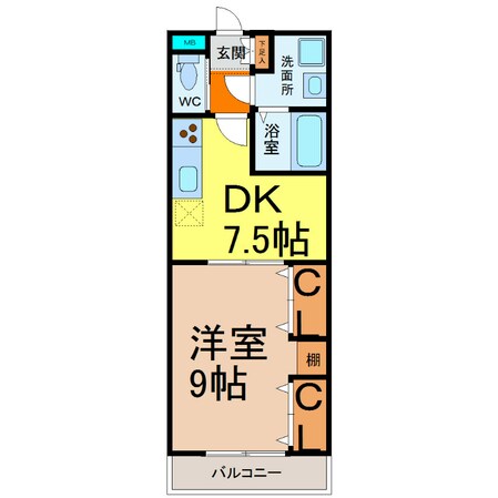 プロビデンス杁中の物件間取画像